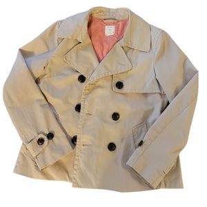 ♡Vintage Gap Pea Coat ▪︎ 100% Cotton ▪︎ Tan Sz M